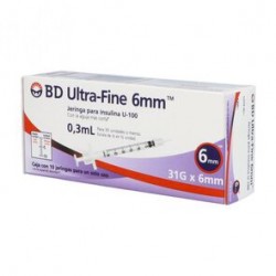 Bd Ultra-Fine 31Gx6Mm 10 Jga X 0.3Ml