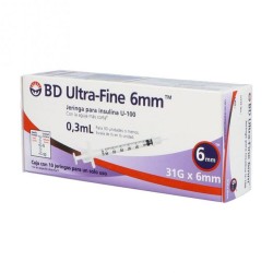 Bd Ultra-Fine 31Gx6Mm 10 Jga X 0.3Ml