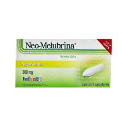 Neo-Melubrina Infantil 300Mg 5 Sups