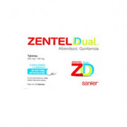 Zentel Dual 200Mg/150Mg 2 Tabs