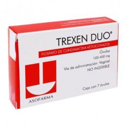 Trexen Duo 100Mg/400Mg 7 Óvulos