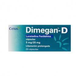 Dimegan-D 5Mg/20Mg 20 Caps