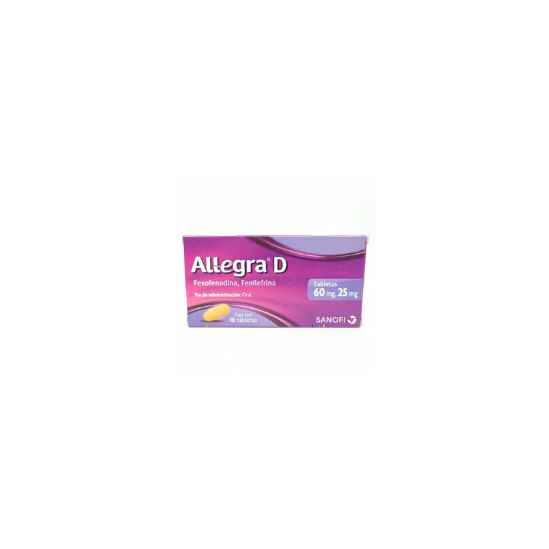 Allegra D 60Mg/25Mg 10 Tabs