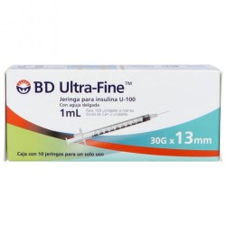Bd Ultra-Fine Jeringa Insulina 30Gx13Mm