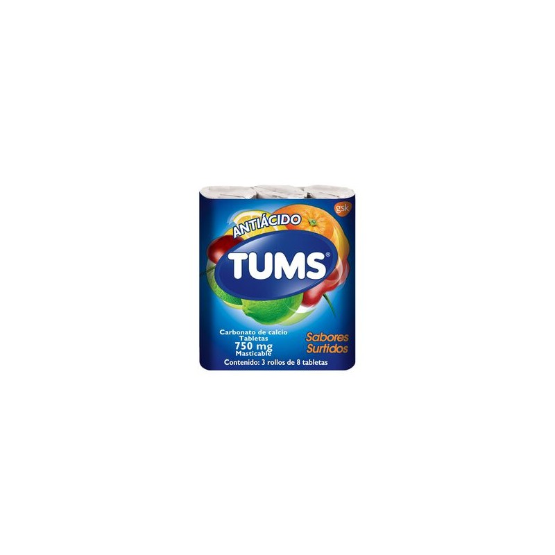 Tums Extra Surtido 8 Tabs