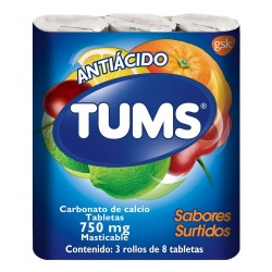 Tums Extra Surtido 8 Tabs