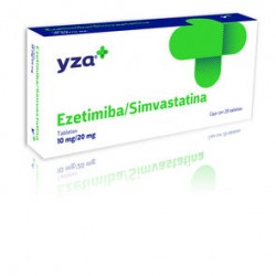 Yza Ezetimiba, Sivastatina 10Mg/20Mg 28 Tabs