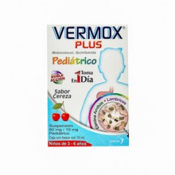 Vermox Plus Suspensión Cereza 10Ml