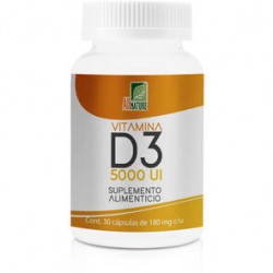 Vitamina D3 de 5,000 UI 180mg Suplemento Alimentic...
