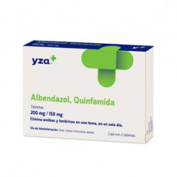 Yza Albendazol/Quinfamida 200Mg/150Mg 2 Tabs