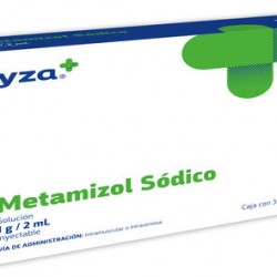 Yza Metamizol Sodico 1G/2Ml 3 Amp