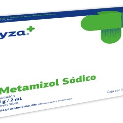 Yza Metamizol Sodico 1G/2Ml 3 Amp