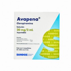 Avapena 20Mg 5 Amp X 2Ml