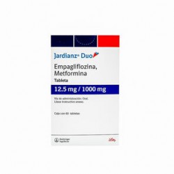 Jardianz Duo 12.5Mg/1000Mg 60 Tabs