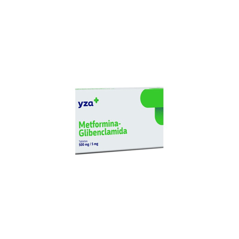 Yza Metformina, Glibenclamida 500Mg/5Mg 60 Tabs