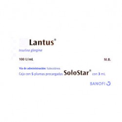 Lantus Solostar 100Ui 5 Amp X 3Ml