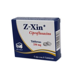 Tabletas Z-XIN 8 Tab 250 mg