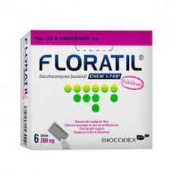 Floratil Polvo Infantil 200Mg 6 Pzas