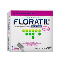 Floratil Polvo Infantil 200Mg 6 Pzas