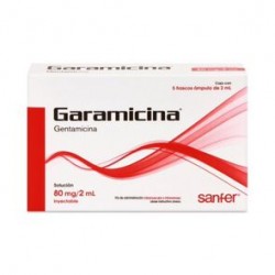Garamicina Inyectable 80Mg/2Ml 5
