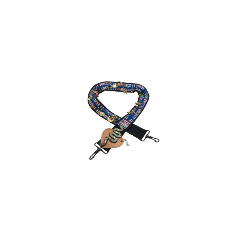 Asa para bolsa con diferentes dijes hecha a mano dije víbora