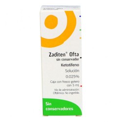 Zaditen 0.35% Solucion Oftalmica Go 5Ml