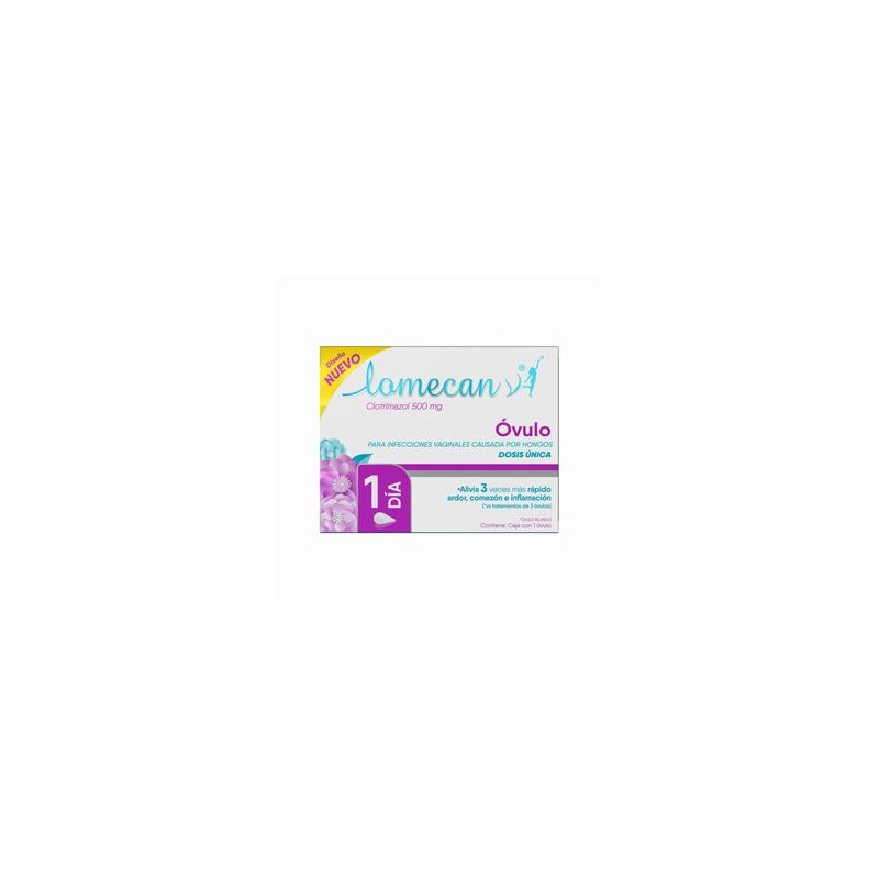 Lomecan V 500Mg 1 Ovulo
