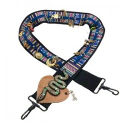 Asa para bolsa con diferentes dijes hecha a mano dije víbora