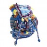 Back Pack con tela tipo jerga y flecos