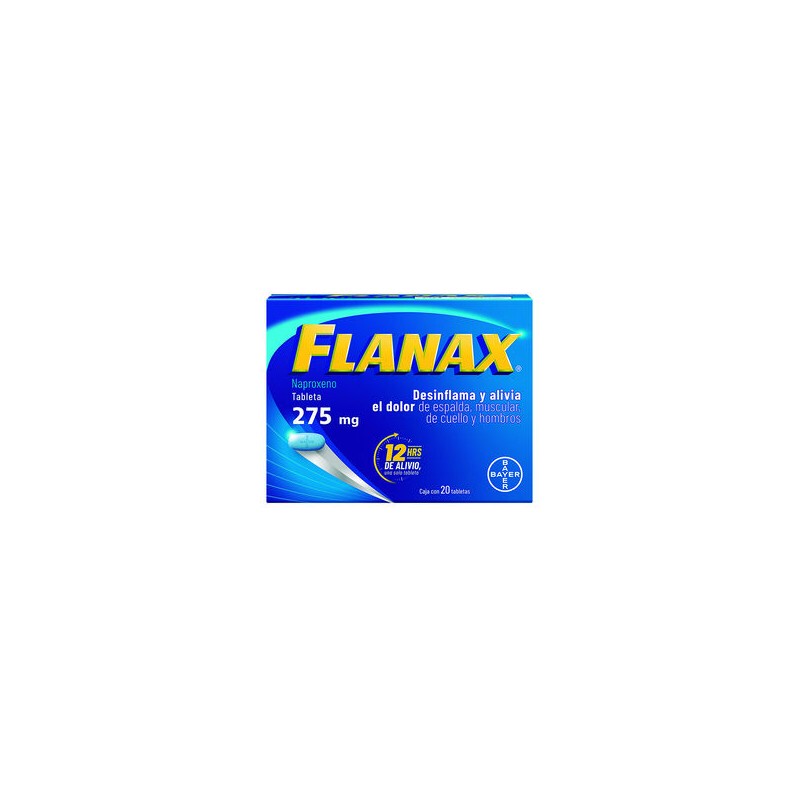 Flanax 275mg 20 tabs alivio rápido del dolor