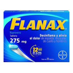 Flanax 275mg 20 tabs alivio rápido del dolor
