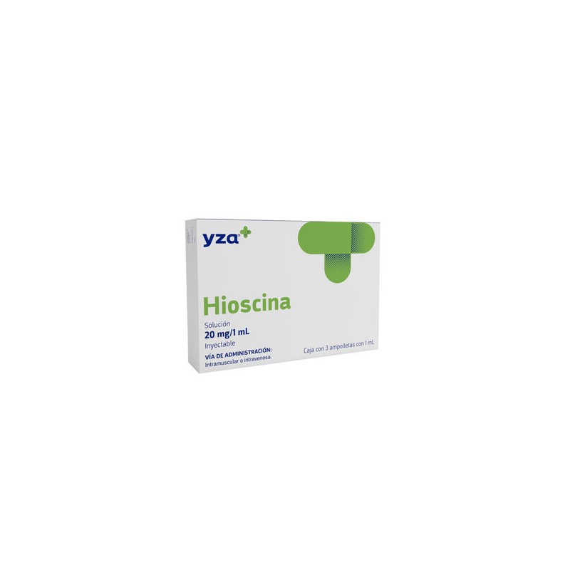 YZA HIOSCINA 20MG/1ML 3 AMP