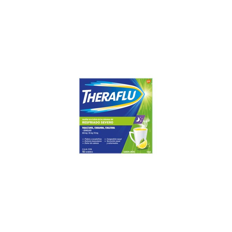 Theraflu Limon Resriado Severo 10 Sbs