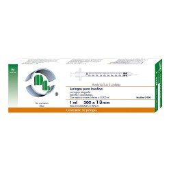 Jeringa Dl Insulina Desechable 1Ml
