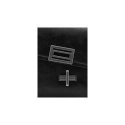 Bolso solapa cierre metálico