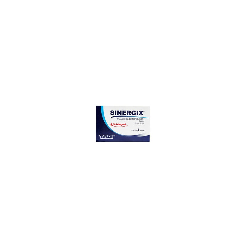 Sinergix Sublingual 25Mg/10Mg 4 Tabs