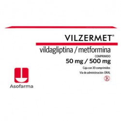 VILZERMET 50MG/500MG 30 COMPRIMIDOS