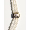 Collar triple perlas