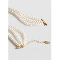 Collar triple perlas