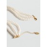 Collar triple perlas