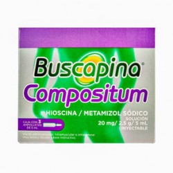 Buscapina Compositum 20Mg/2.5G 3 Amp X 5Ml