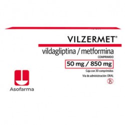 VILZERMET 50MG/850MG 30 COMPRIMIDOS