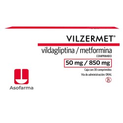 VILZERMET 50MG/850MG 30 COMPRIMIDOS