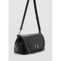 Bolso solapa cierre metálico