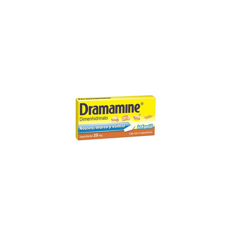 Dramamine Supositorio 25Mg 4S