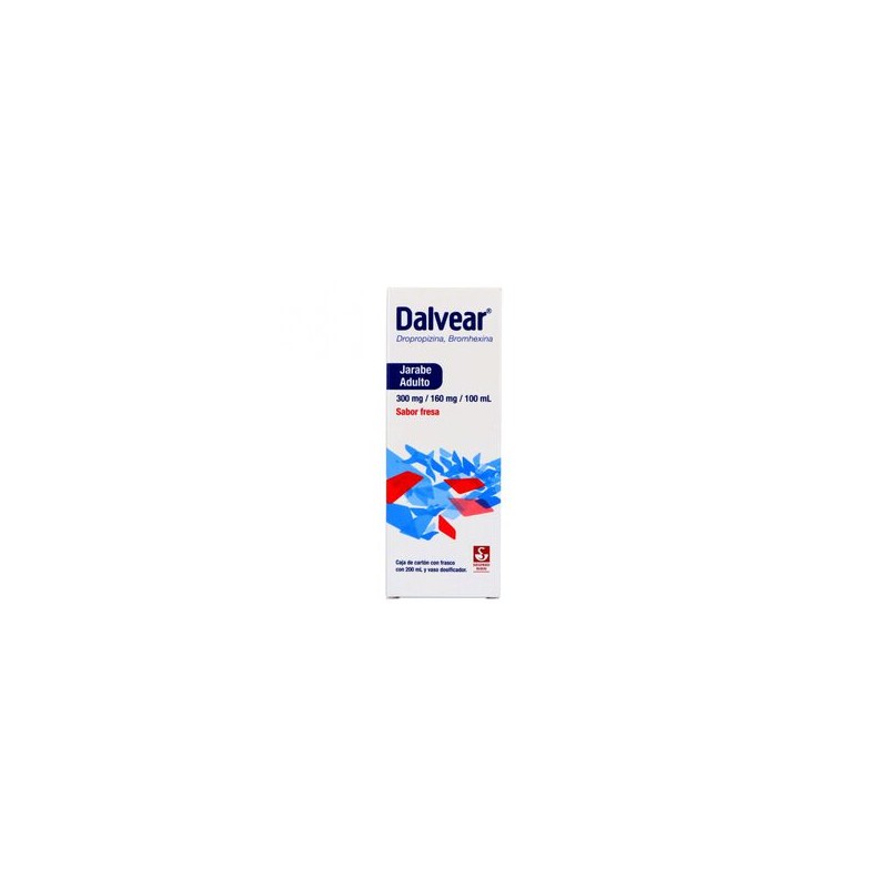 Dalvear Jarabe Adulto Sabor Fresa 300Mg/160Mg 200Ml