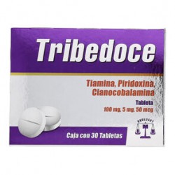Tribedoce 100Mg/5Mg/50Mcg 30 Tabs