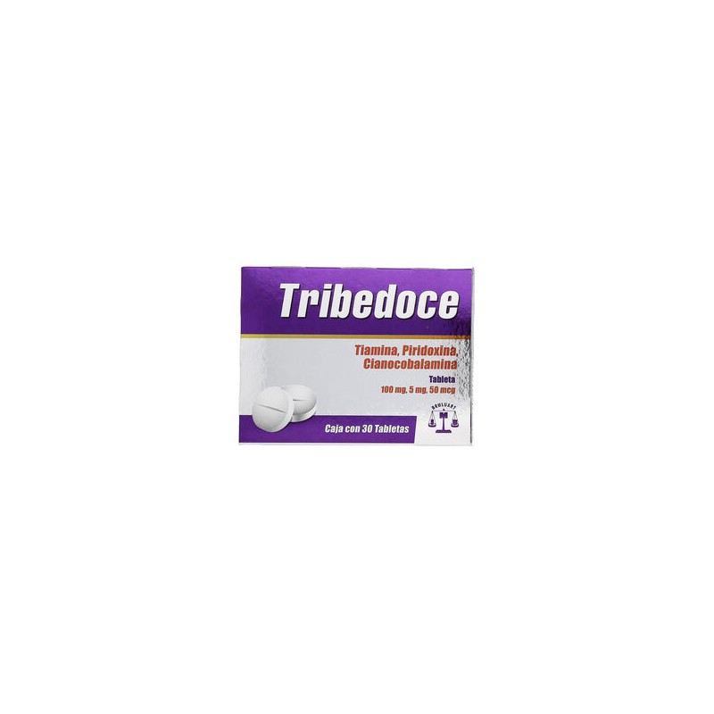 Tribedoce 100Mg/5Mg/50Mcg 30 Tabs