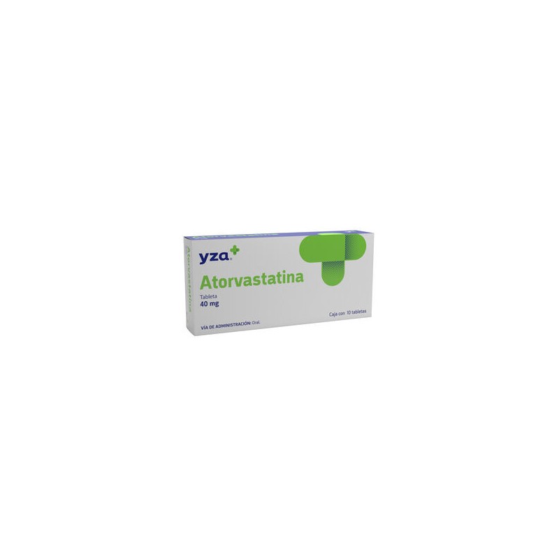 Yza Atorvastatina 40Mg 10 Tabs