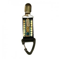 Broche para sombrero con piel pintada a mano